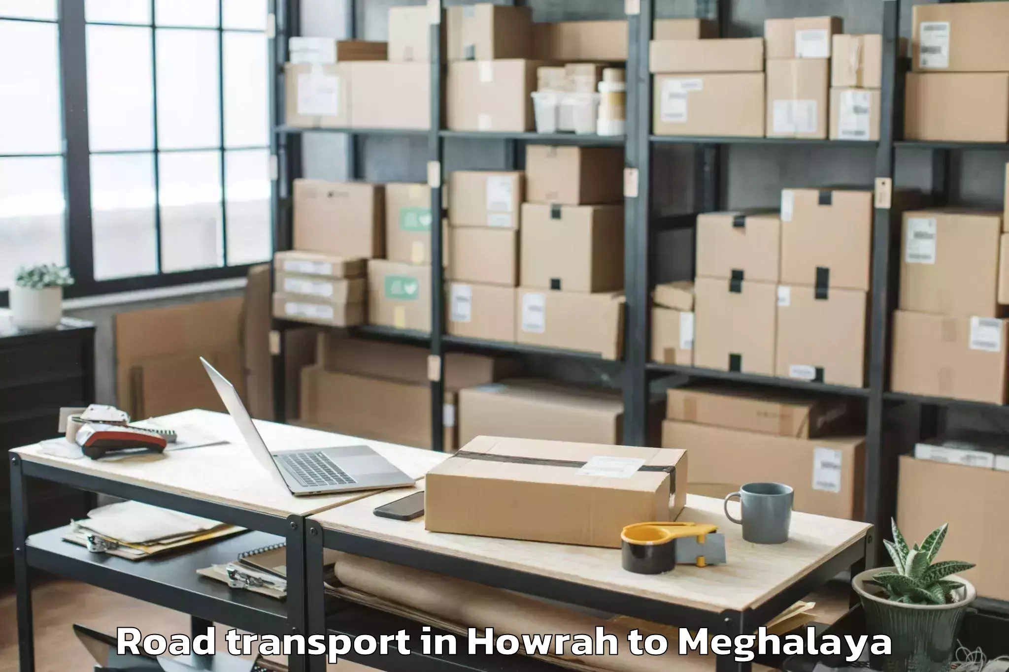 Book Your Howrah to Laskein Road Transport Today